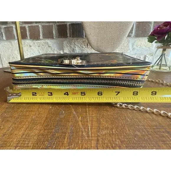 🔥 Betsey Johnson Kitsch Book of Spells Black Crossbody Bag BJ33645F Pristine - Picture 8 of 12